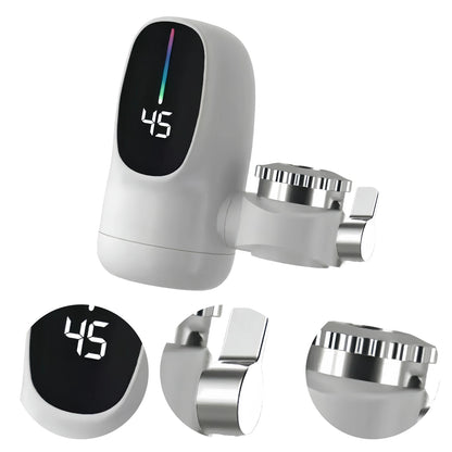 110V Instant Electric Hot Water Faucet Energy Saver Hot Cold Mixer Fast Heating Electric Heater Faucet for Kitchen Sink Bathroom