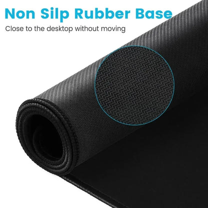 Black rubber mouse pad with white flower computer keyboard mouse pads office computer accessories pad game non-slip desk mat