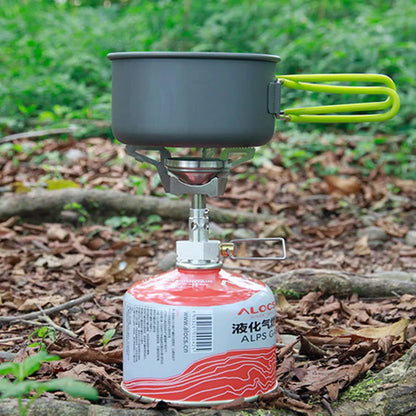 1Pc Detachable Outdoor Camping Stove Light Weight Stove Mini Burner Gas Stainless Steel Portable Windproof Cooking Stove