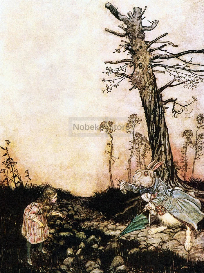 Canvas Painting Wall Art Pictures Home Room Decor Arthur Rackham Artwork Alice in Wonderland Mad Hatter Red Queen Poster Prints