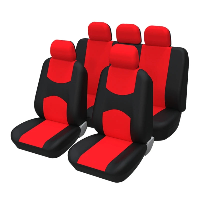 AUTOYOUTH Unique Flat Cloth Car Seat Cover ( Detachable Headrests and Solid Bench) Interior Accessories Universal Car Seat Cover