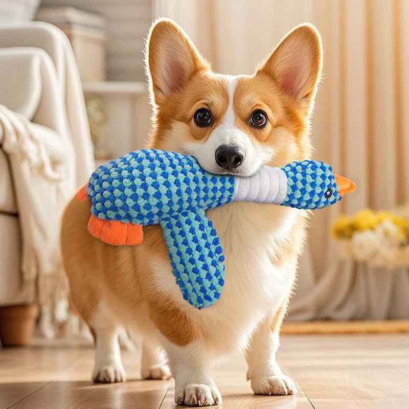 Pet Vocalizing Wild Goose Toy, Dog Chewable Teething Stick, Boredom Relieving Plush Doll, Small Dog Universal Product