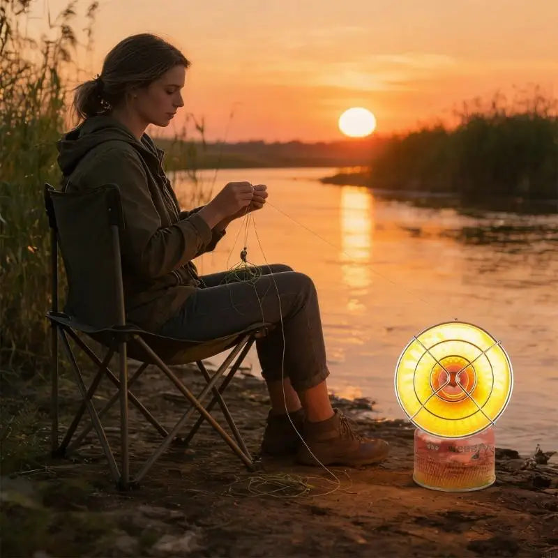 Transportable Gas Outdoor Stove with Efficient Heating Fast Stretch and Security for Outdoor Fishing Tasks 24BD