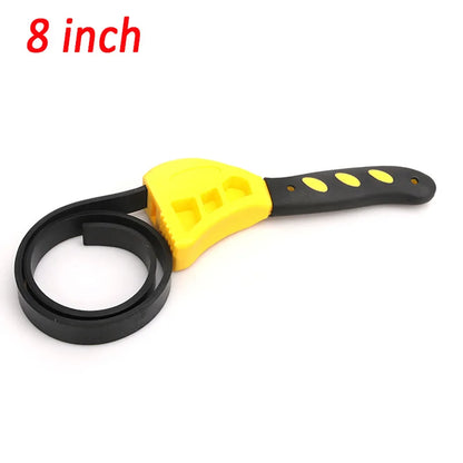 Multifunctional Belt Wrench Adjustable Rubber Strap Wrench Oil Filter Wrench Jar Opener Pipe Wrench Cartridge Disassembly Tool