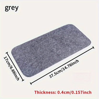 2 Pcs Motorhome Floor Mat Black Caravan Step Mat Dust Proof Stair Mat For Outdoor Travel Camping Motorhome Accessories
