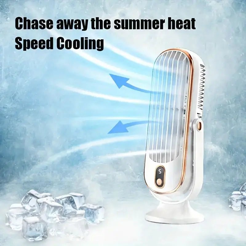 Portable USB Fan | 5 Speeds, 720° Swivel, Quiet Cool Breeze, Air Circulation, Indoor/Outdoor Use, Ideal For Home, Office, Travel