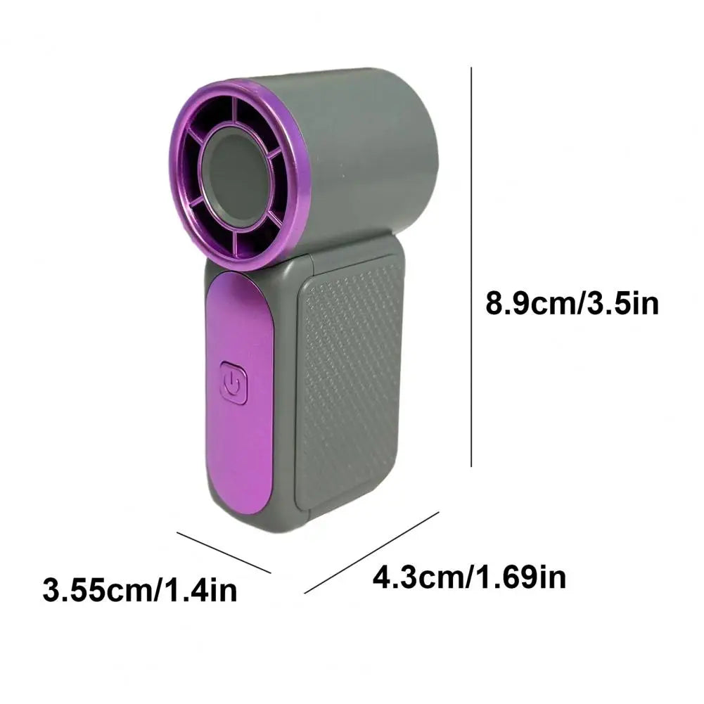 Handheld Fan Portable Mini Fan with Long-Lasting Battery USB Rechargeable Personal Fan for Outdoor Travel Powerful Airflow
