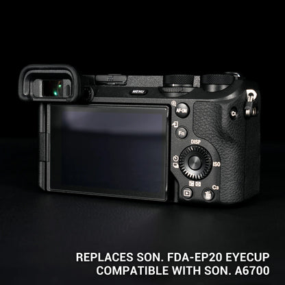 JJC A6700 Eyecup FDA-EP20 Soft Silicone Eyecup Eyepiece Viewfinder Eye Cup for Sony A6700 Replaces Sony FDA-EP20 Eyecup