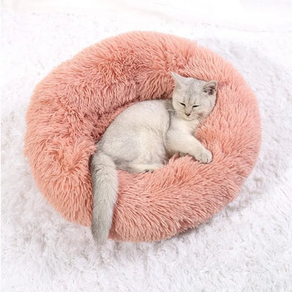 40cm Round Pet Bed for Large Dog Bed Super Soft Cat Bed Plush Dog House for Medium Dog House Winter Warm Sleeping