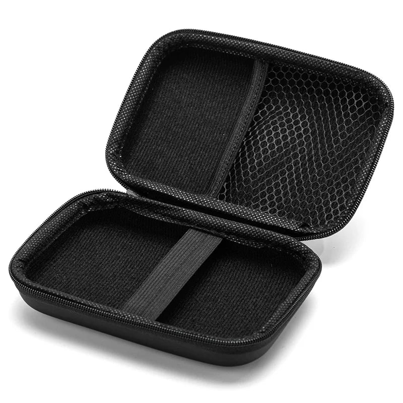 2.5 Hard Disk Case Portable HDD Protection Bag for External 2.5 inch Hard Drive/Earphone/U Disk Hard Disk Drive Case Black