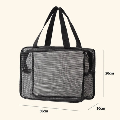 HOMEFISH Mesh Shower Caddy Tote Bag Cosmetic Storage Bag Multifunctional Shower Bag Large Capacity Portable Toiletry Organizer