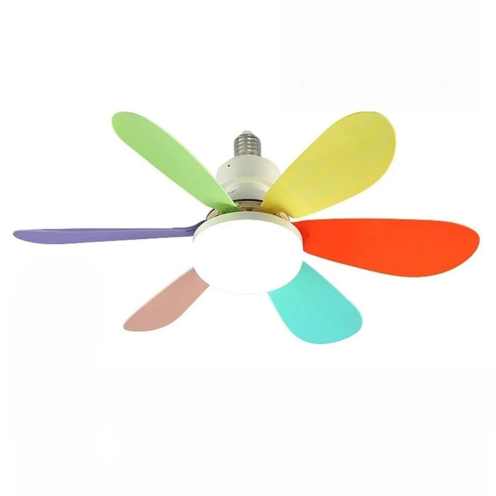 30W/40W Ceiling Fan with Remote Control LED Light Fan E27 Base, Intelligent Silent Ceiling Fan for Bedroom and Living Room