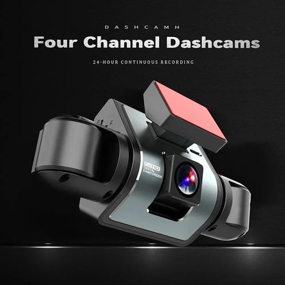 Dash Cam HD 1080P Multifunctional Dash Cam for Cars 4 Camera Car Camera  24H IR Night Vision,Loop Recording,wide angle Car DVR