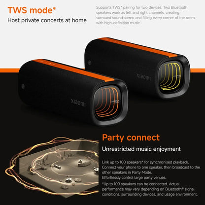 Xiaomi Sound Party 50W Powerful Sound Quality Harman AudioEFX TWS mode 26h Playtime Supports PD Fast Charging ＆ Reverse chargin