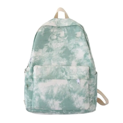 Nylon Versatile Backpack Black Grey White Red Waterproof Travel Bag Large Capacity Washable Computer Bag Unisex School Bag