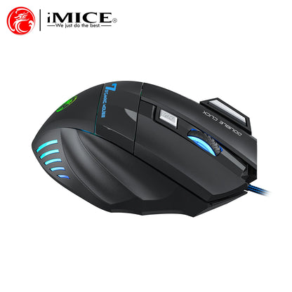 USB Wired Gaming Optical Mouse 4-Keys RGB Backlit Ergonomic Design DPI Adjustable High-Precision Mouse For PC Computer Laptop