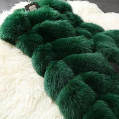 Woman Autumn Hot Sale Luxury Faux Fur Vests Female Winter Hot Sale Thick Warm Waistcoat Lady Coats Jackets Gilet Veste S-4XL