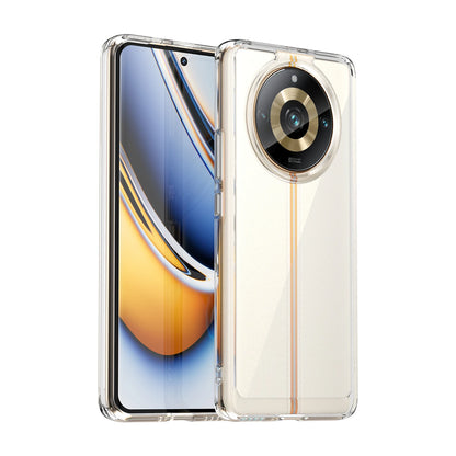 New Soft border + hard Acrylic back чехол Coque Case For Realme ( 11 Pro / 11 Pro+ / Narzo 60 Pro 5G ) Clear Cover Phone Cases