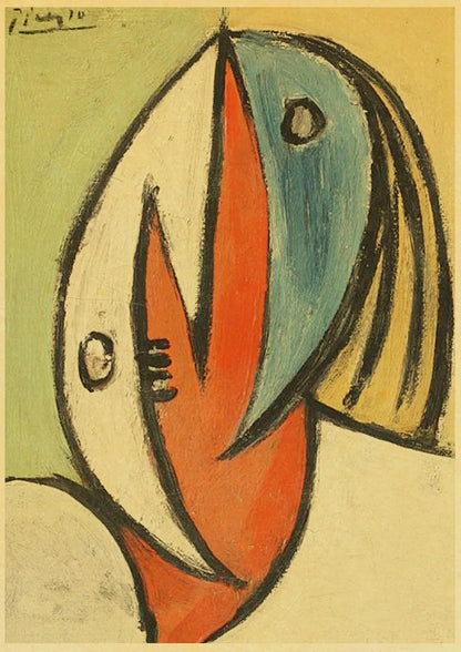 Abstract Painting Pablo Picasso Exhibition Kraft Paper Poster Art Prints Museum Modern Gallery Wall Picture Home Room Decor Gift