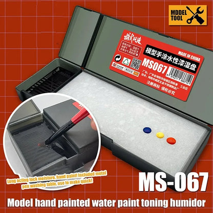 Water-based Paint Set Hand-painting Wet Palette Pigment Toning Moisturizing Box Coloring Tool for Hobby DIY Art Craft