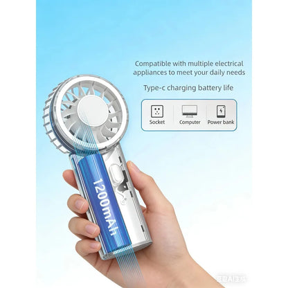 Handheld Fan Upgraded Portable Fan,Mini USBRechargeable Personal Fan, Outdoor Travel ,Suitable for summer beach and concerts