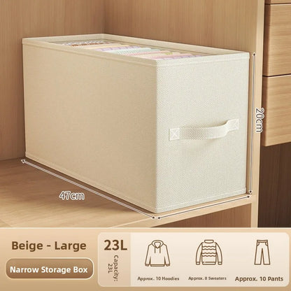 Large Capaci Narrow Long Storage Box Clothes Organizer Der Sle Storage Basket for Wardrobe Clothing Storage Solution