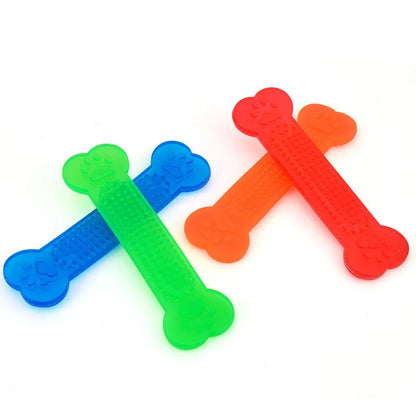 Pet Bone-shaped Chewing Toys Dogs Used For Teeth Cleaning Training Rubber Toothbrush Sticks
