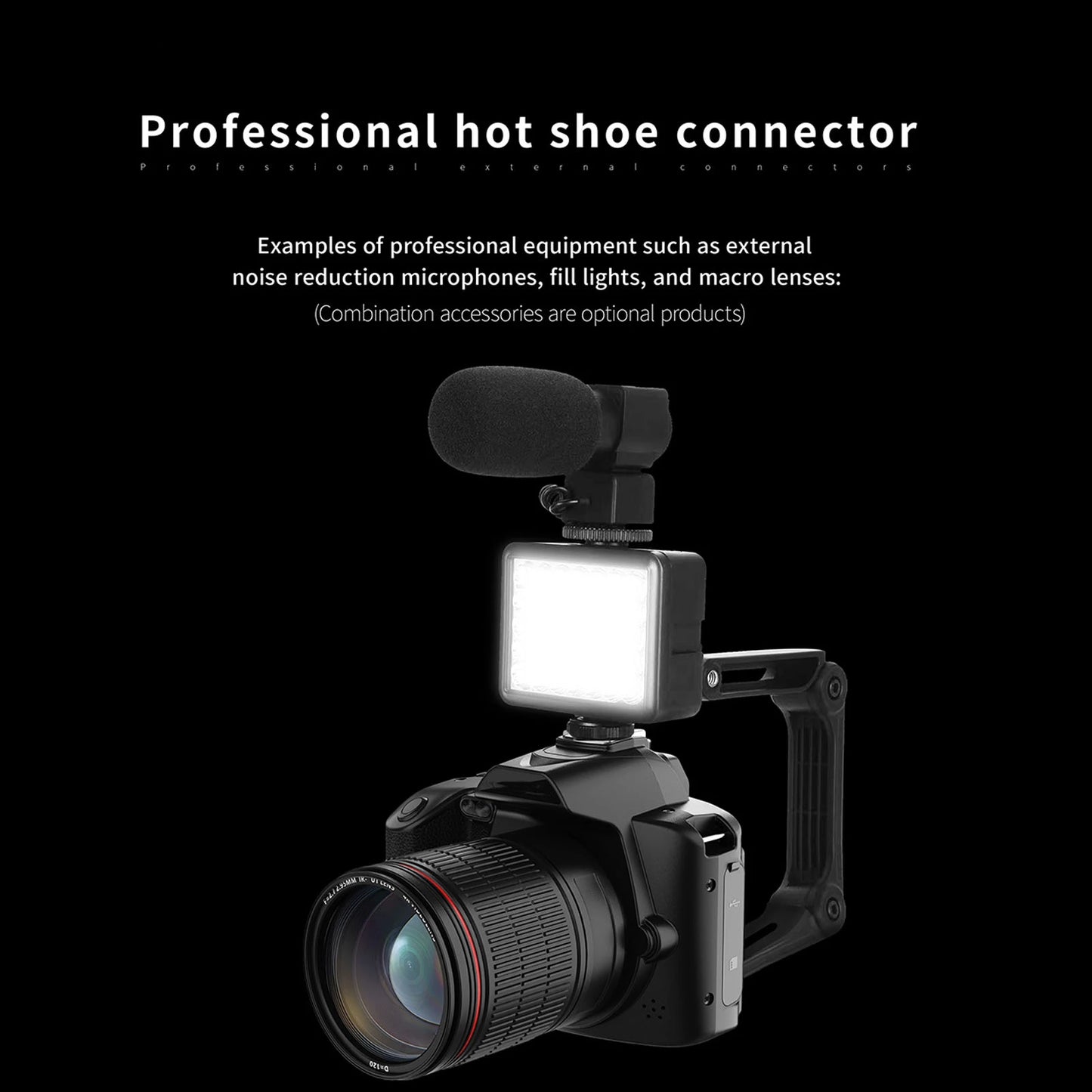 Travel Digital Camera 3 Inch  Digital Camera 4K 64MP Color Display 16X Digital Zoom HD Digital Camera for Photography Video