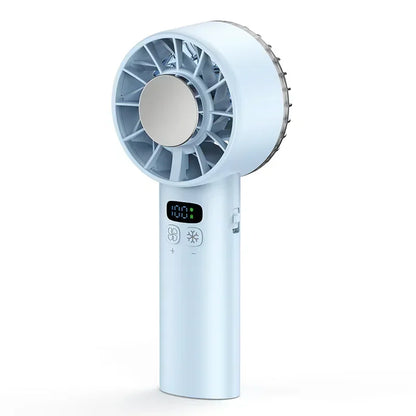 TINSOL Ice-cooling high-speed handheld fan 5200mAh portable mini fan, suitable for travel, camping, and outdoors