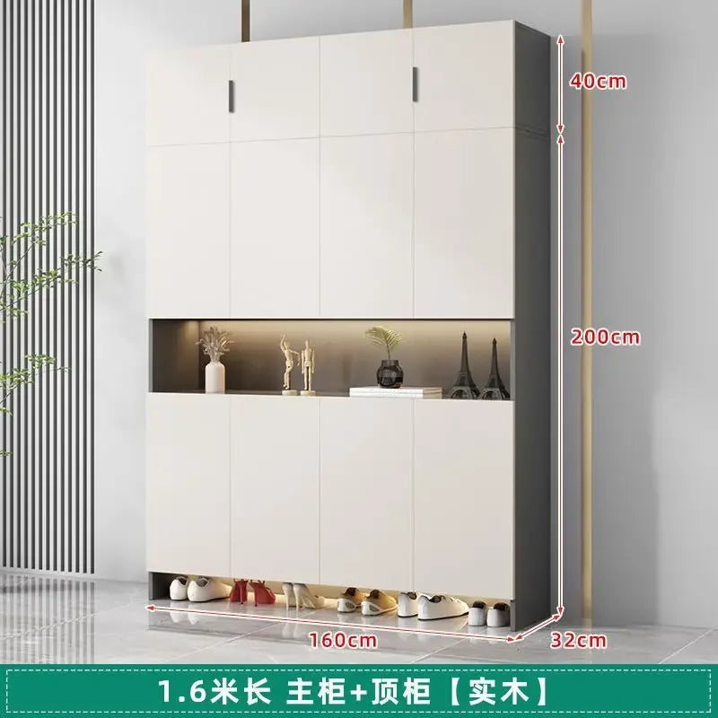 Living Room Shoe Cabinet Solid Wood Home Entrance Cabinet Display Household Door Locker Sideboards Szafki Do Salonu Furniture