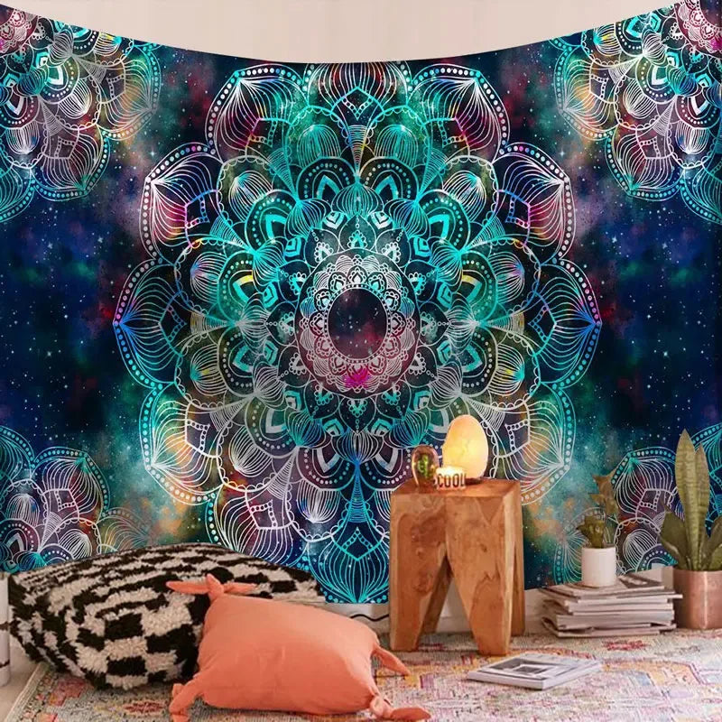 Mandala Bohemian Yoga Mat Beach Towel Shawl Blanket Indian Wall Hanging Tapestry Bohemian Mandala Tapisserie Decoration Mural