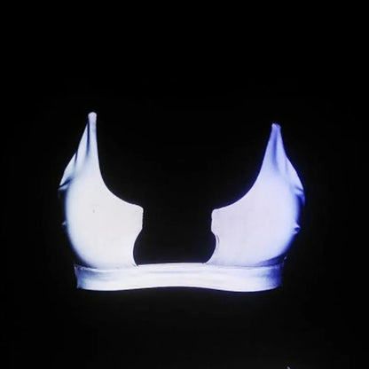 New Arrival Summer Reflective Colorful Bras Women Sexy Hollow Out Swimwear Bra Harajuku Beach Clothing Ropa De Mujer