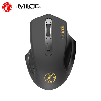 IMICE Wireless Mouse 2.4G Silent Mouse 4Buttons 1600DPI Optical Computer Mouse Ergonomic Battery Mice For Office Laptop PC