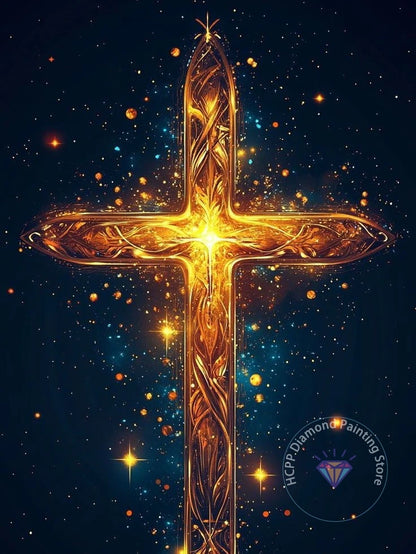 Jesus Christ Cross Diamond Painting Kit 5D DIY Diamond Embroidery Cross Stitch Handmade Art Gift Crafts Home Decor Gift