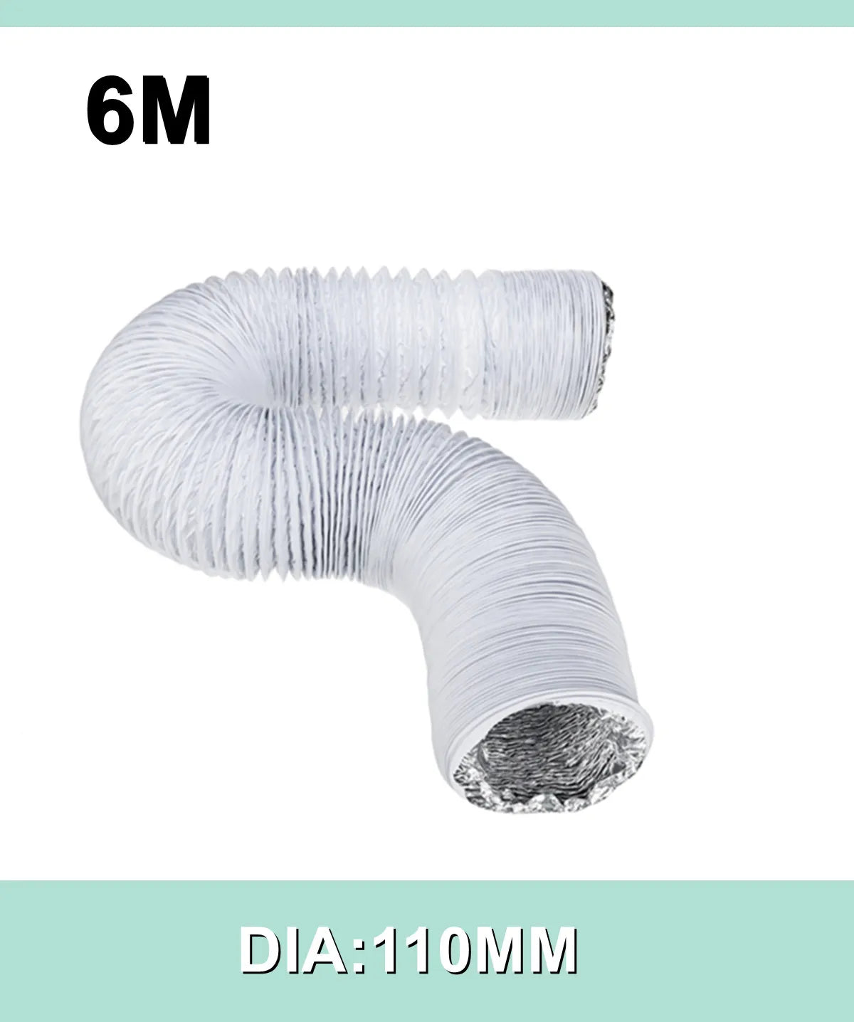 80mm/100mm/110mm/130mm/150mm Portable Air Conditioner Exhaust Vent Pipe Flexible Air Conditioner Exhaust Pipe Vent Hose Outlet