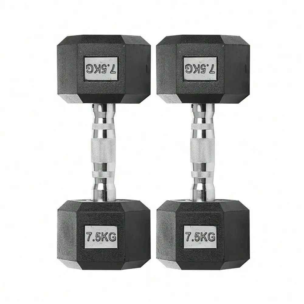 Hex dumbbells, 2.5-25 kg dumbbells,non-slip coating, ergonomic handle, solid iron dumbbell set, strength training,home gym