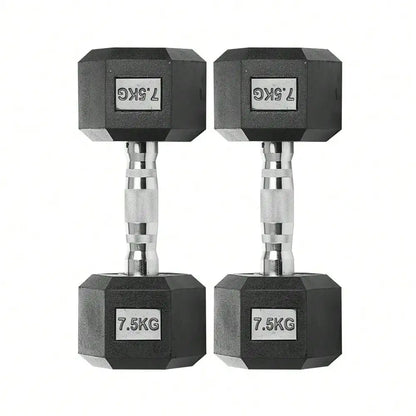 Hex dumbbells, 2.5-25 kg dumbbells,non-slip coating, ergonomic handle, solid iron dumbbell set, strength training,home gym