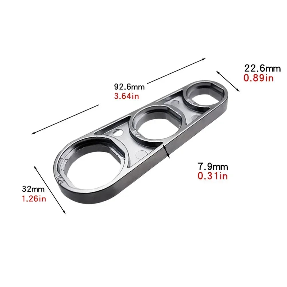 6in1 Wrench Faucet Aerator Disassembly Wrench Water Flows Adjusting  Faucet Bubbler Wrench Plumber 92.6*32*22.6mm Wrench