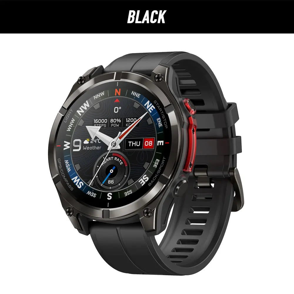 New Zeblaze Stratos 4 Pro GPS Smart Watch 1.43''AMOLED Display Dual-Color Flashlight Music Storage 170+ Workout Modes SmartWatch