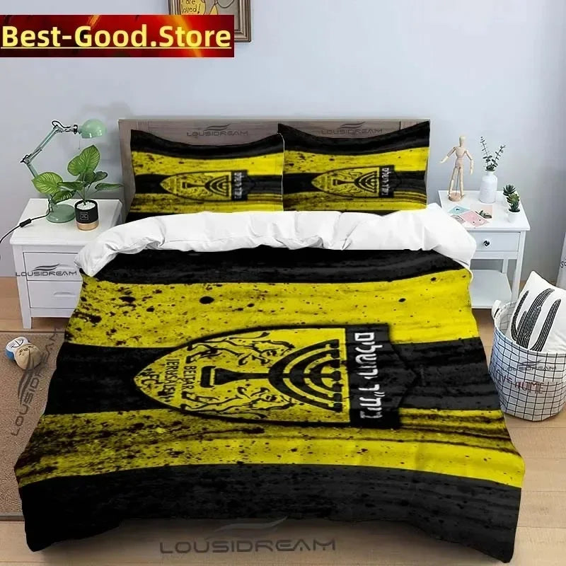 Beitar Jerusalem Fc All Season Twin Bedding Set 3 Piece Comforter Set Bed Duvet Cover Double King Comforter Cover Home Textile