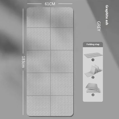 Foldable Yoga Mat Eco Friendly TPE Material Double Sided Non-Slip Lightweight Portable Travel Fitness Exercise Mat for Pilates Y