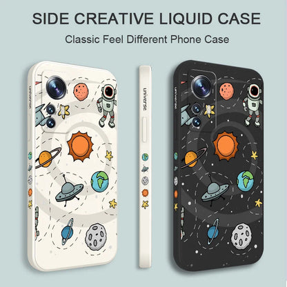 Great Astronaut Phone Case For Xiaomi Mi 15 15T 14 14T 13 13T 12 12X 12T 12S 11 11T 10 10T 9 9T Pro Lite Liquid Silicone Cover