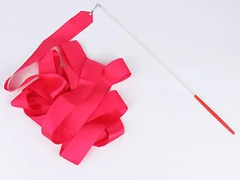 2 Meters 4M 6M Colorful Gym Ribbons Dance Ribbon Rhythmic Art Gymnastics Ballet Streamer Twirling Rod Rainbow Stick Training