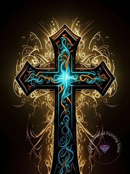 Jesus Christ Cross Diamond Painting Kit 5D DIY Diamond Embroidery Cross Stitch Handmade Art Gift Crafts Home Decor Gift