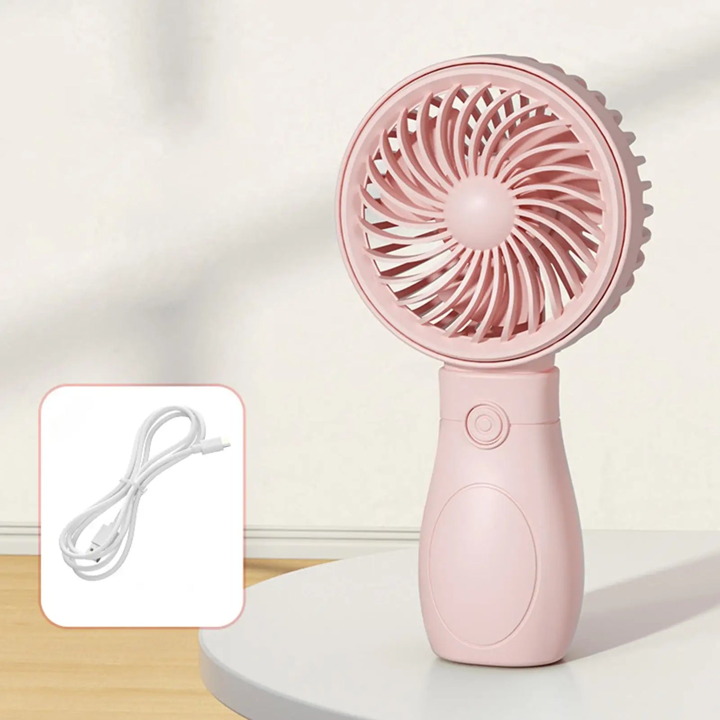 Portable Fan Convenient Mini Pocket Fan for Summer Outdoor Travel Home Offic Handheld Fan Lightweight Rechargeable