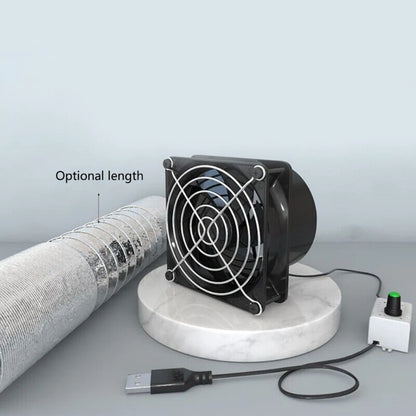 Smoke Absorber Fume Extractor Fan Pipe Duct Exhuast Fan USB Adjustable Speed Smoke Absorber Accessories Range Hood Accessories