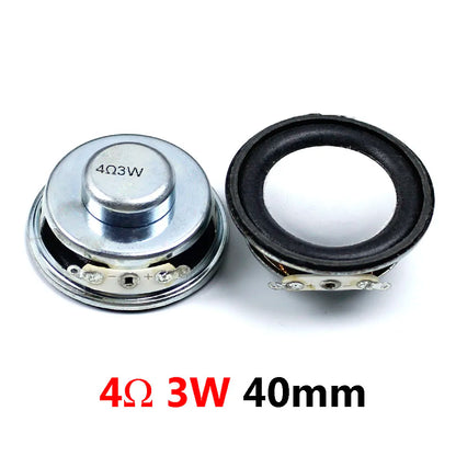 1Piece 4R 3W 5W Diameter 4cm/5cm Amplifier Loudspeaker 3 Watt 4 Ohm 36mm/40mm/45mm/50mm Speakers for Arduino