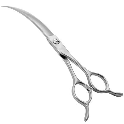 Dog Grooming Scissors Professional 7.5" Big Curved Scissors Pet Scissors for Groomer Dog Beauty Shears ножницы tijeras tesoura