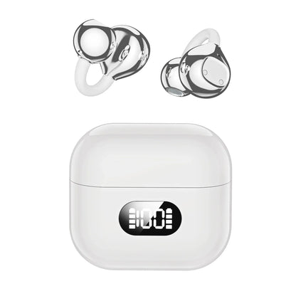 Ear Clip Style Open Ear Earbuds Wireless Bluetooth Stereo Audio Clear HD Calls Touch Controlled Portable Headphones for Sports