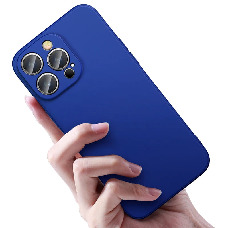 Original Liquid Silicone Shockproof Case For Xiaomi Mi 14 13 13T 12 12T 11T 10T 10 11 Lite Pro Square Fluff Bumper Soft Cover